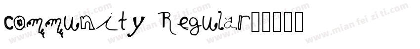 community Regular字体转换